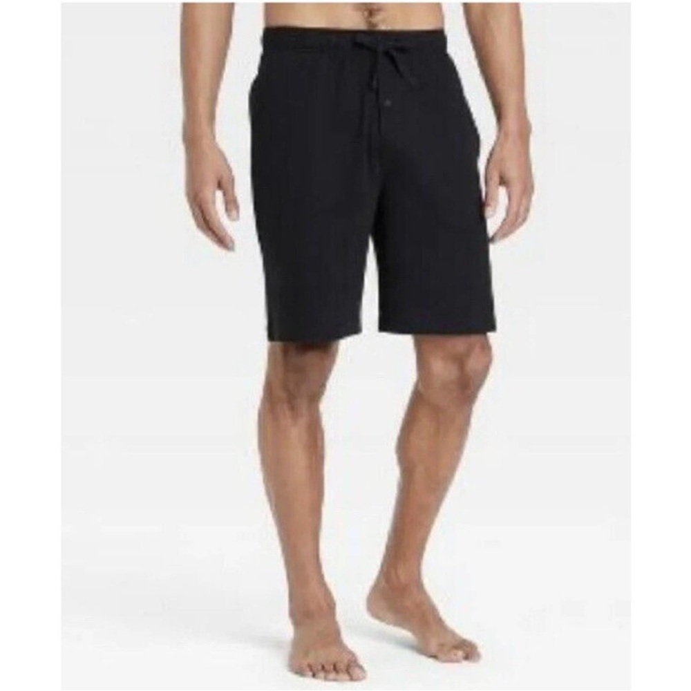 Good Fellow &co 9" Knit Sleep Shorts PJ BLACK Cotton/Modal Men’s M NWT